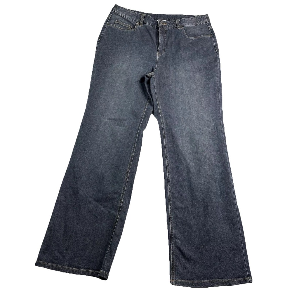 Talbots Petites Bootcut Jeans Women's 12P Stretch Denim Pockets EUC